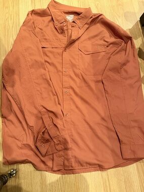 Huk Rust Long Sleeve Fishing Shirt